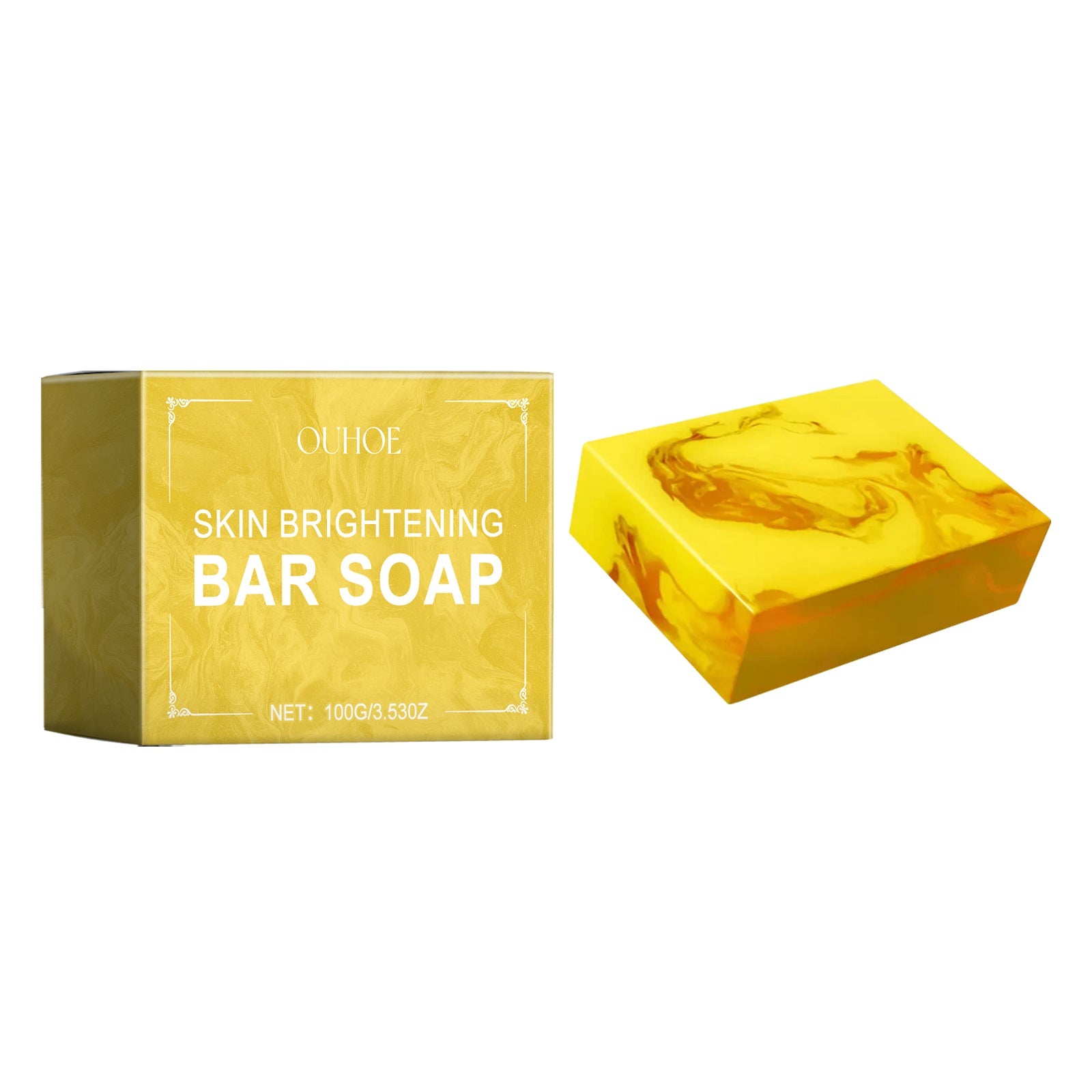 Brightening Skin Bar Soap, Natural Glow, Reduce Dark Spots, Gentle & Moisturizing ,100g