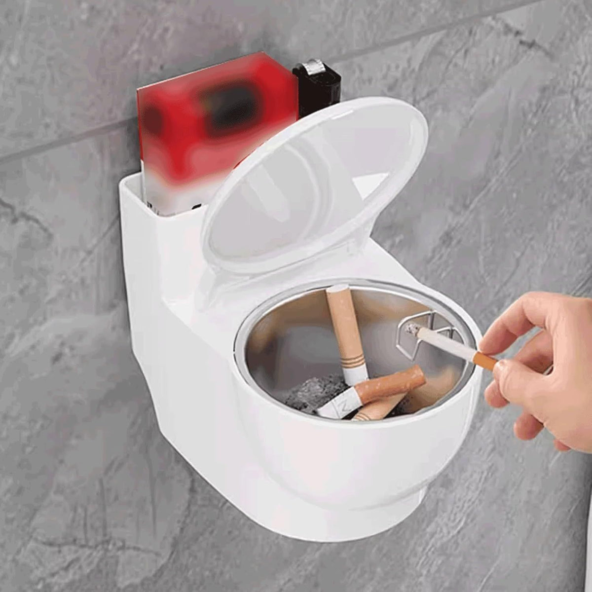 Plastic Ashtray With Lid Creative Cigarette Ashtray Portable Ash Trays