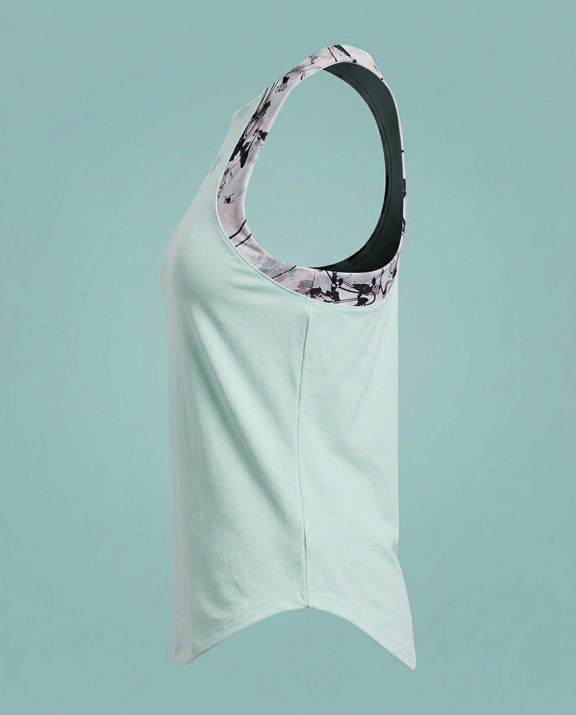 Under Armour Light Green & Purple Patterned T-Shirt