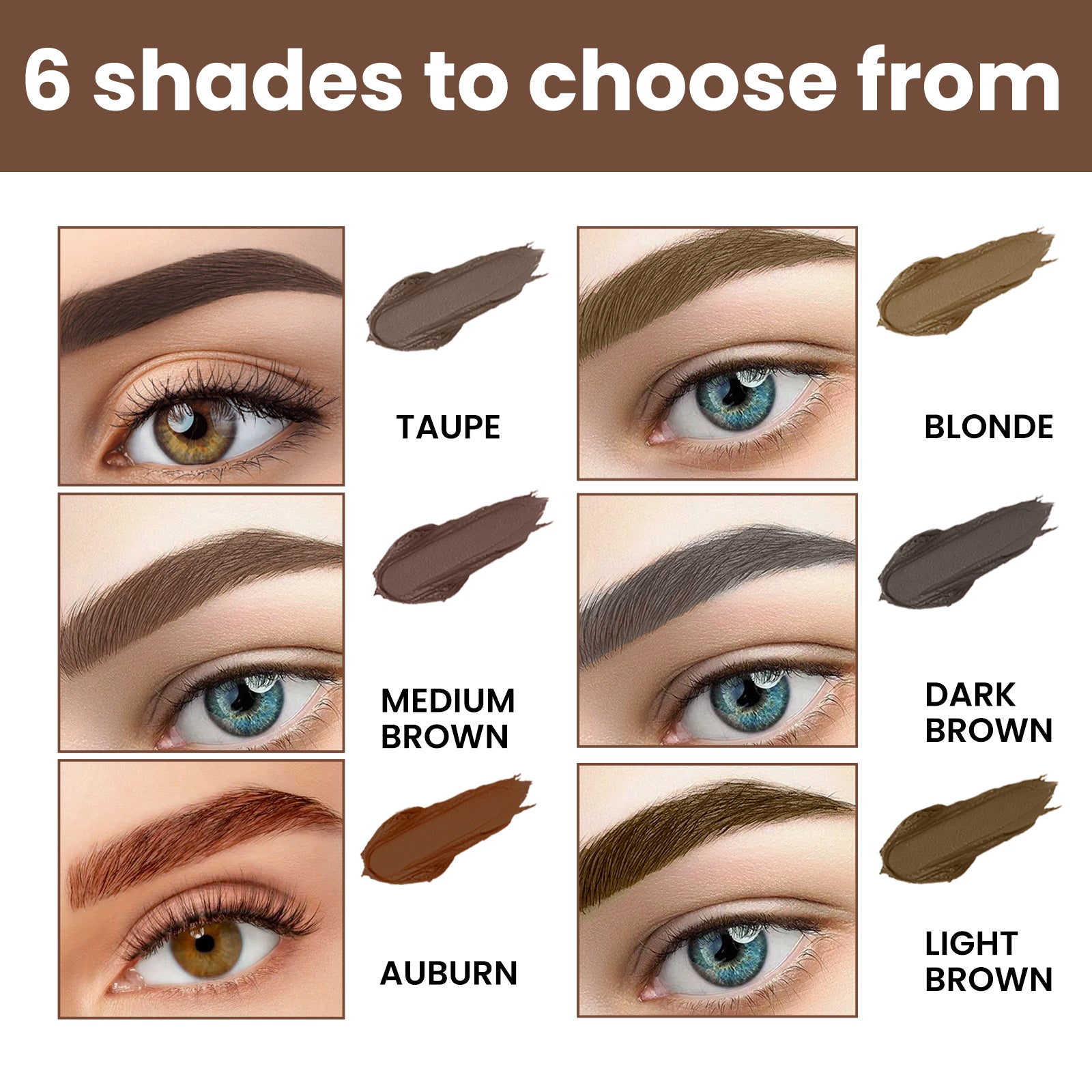 Quickly Create Perfect Eyebrows, Waterproof, Smudge-Free, Natural Brow Kit ,1set