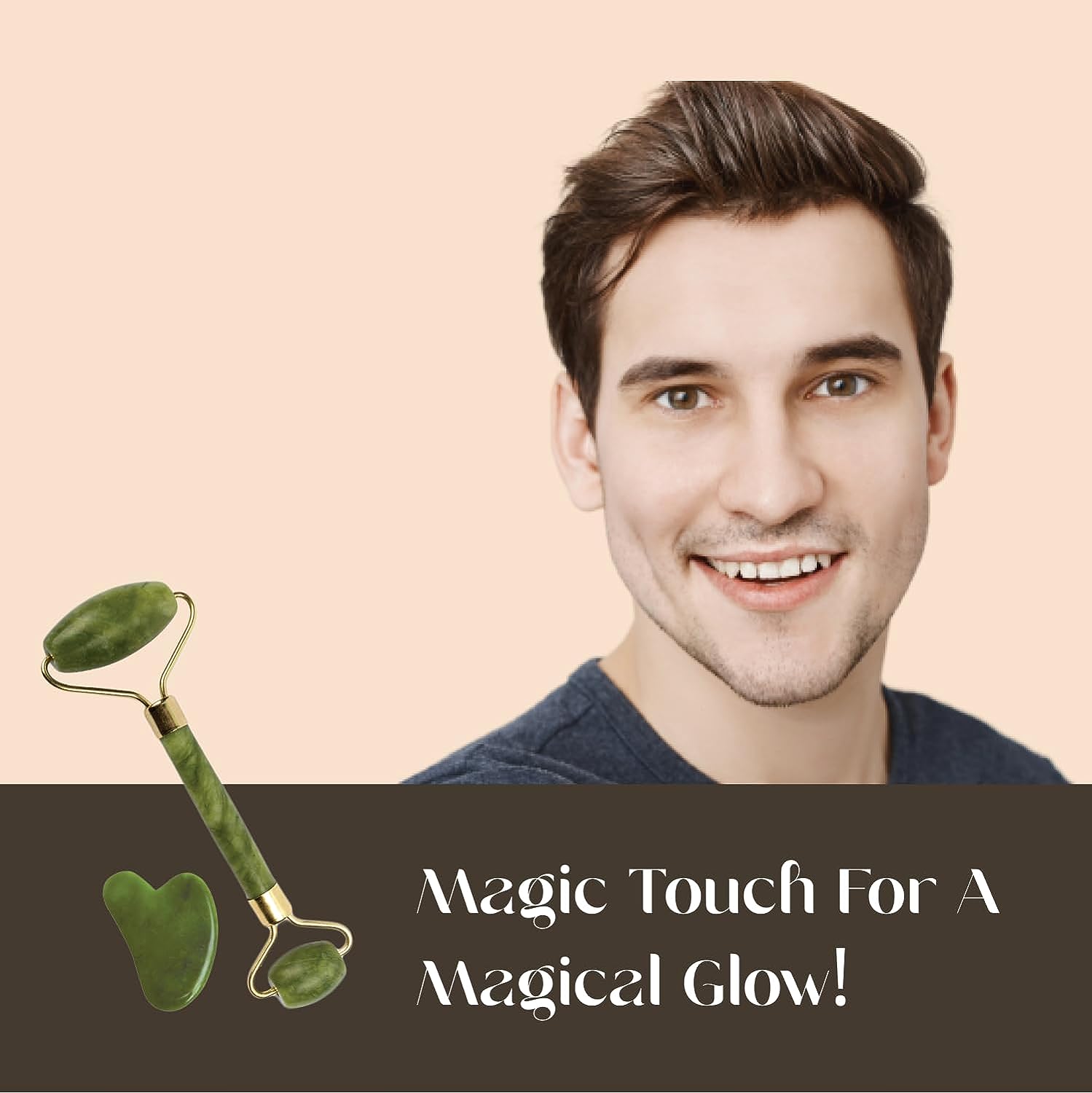 GHC Mars Jade roller & gua sha 105 جم