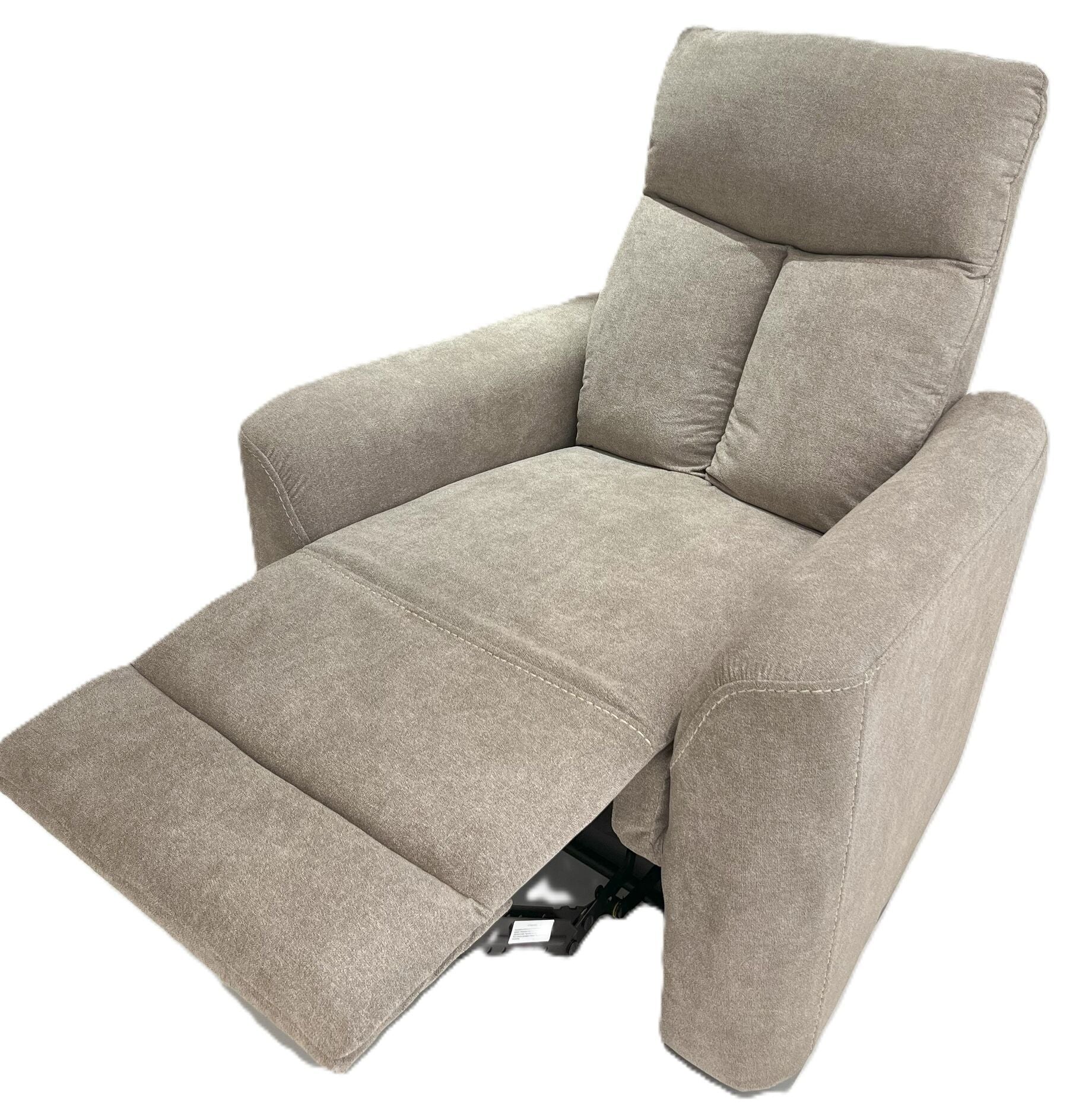 Plush Camel Upholstered Recliner Armchair #CR0381AF51D