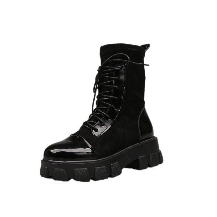 Girls Punk Gothic High Heel Ankle Sock Boots
