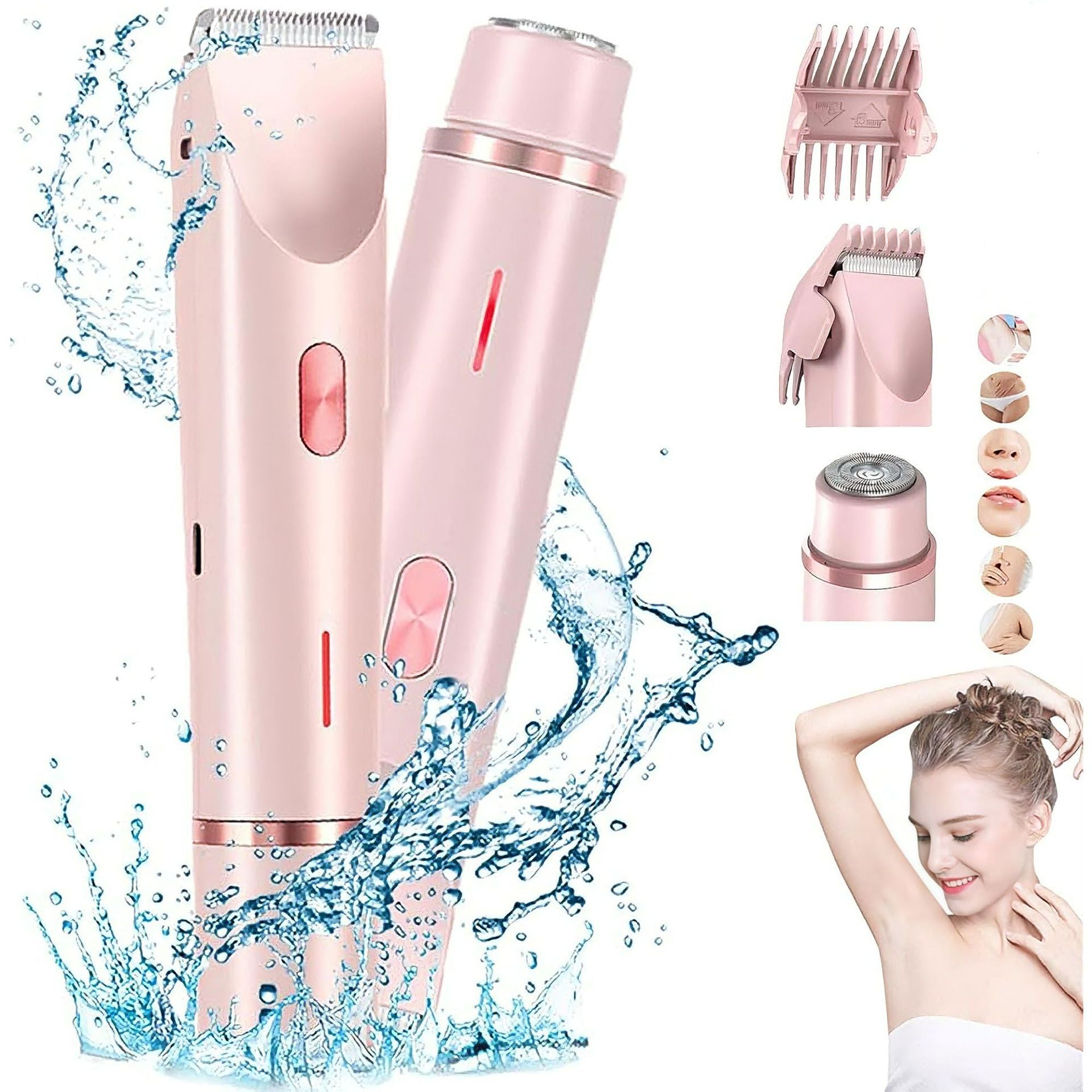 2-in-1 Women's Body and Face Shaver