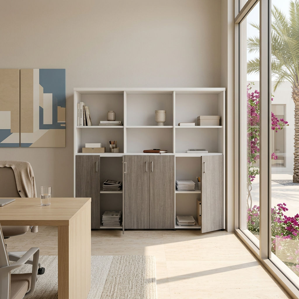 Executive Office Filing Cabinet with Shelves
