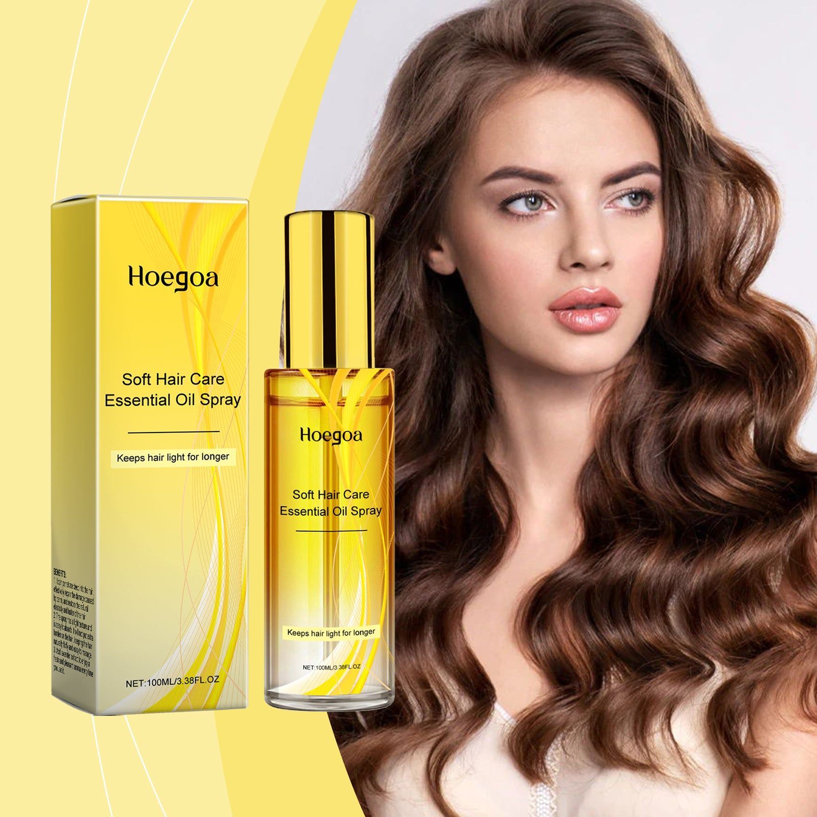 Calendula Hair Oil Spray, Moisturize Hair, Shine & Soften, Daily Hair Care ,100ml