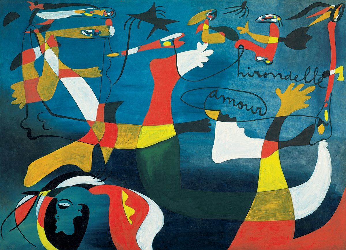 Swallow, Love By Joan Miro 1000 Pieces Puzzle