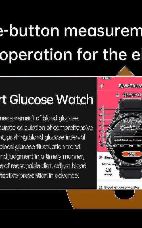 Blood Glucose Smart Watch Ecg+ppg Monitoring Blood Pressure Body Temperature Smartwatch Men Ip68 Waterproof Fitness Tracker - Smart Watches