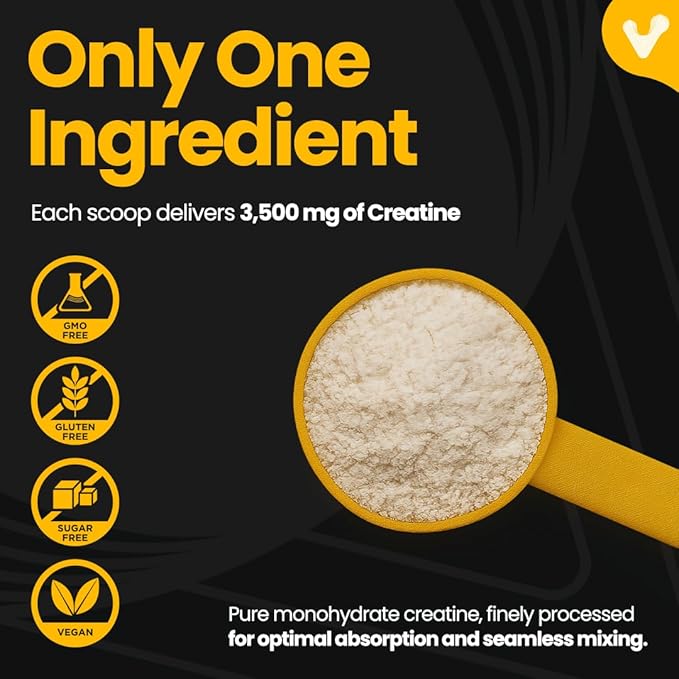 Valeo Creatine Monohydrate Powder 300g, 85 Servings