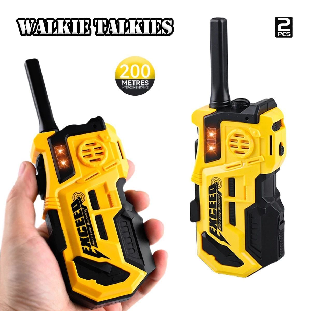 2 Pack Kids Walkie Talkies Interactive Toys for Children Ages 5-12 Christmas Birthday Gift