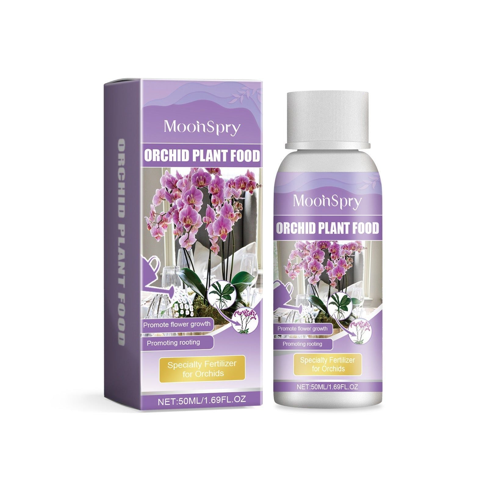 Boost Orchid Growth with Plant Nutrient Solution, Promotes Root Development, Vibrant Blooms ,50ml