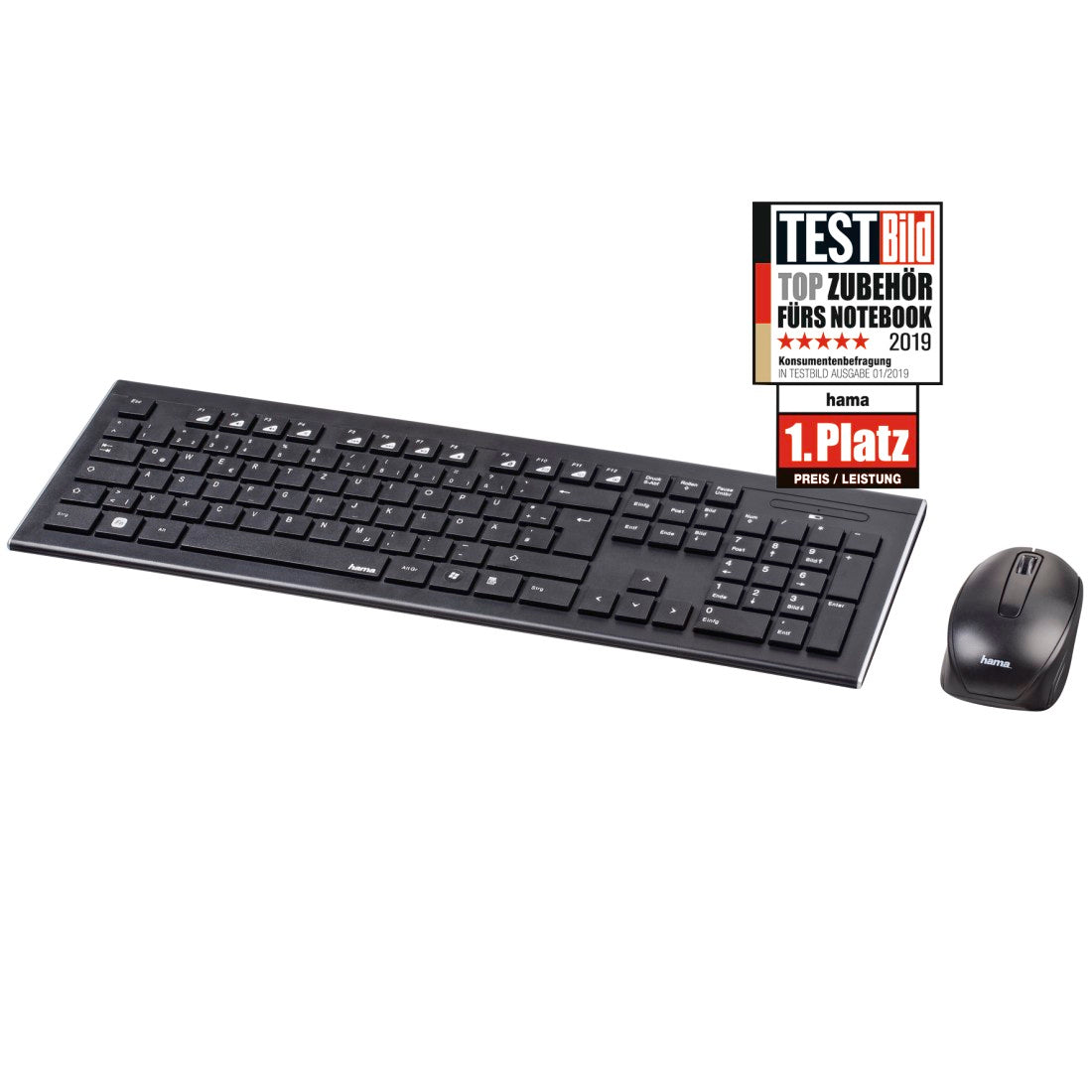 Hama D3182664 "Cortino" Wireless Keyboard/Mouse Set