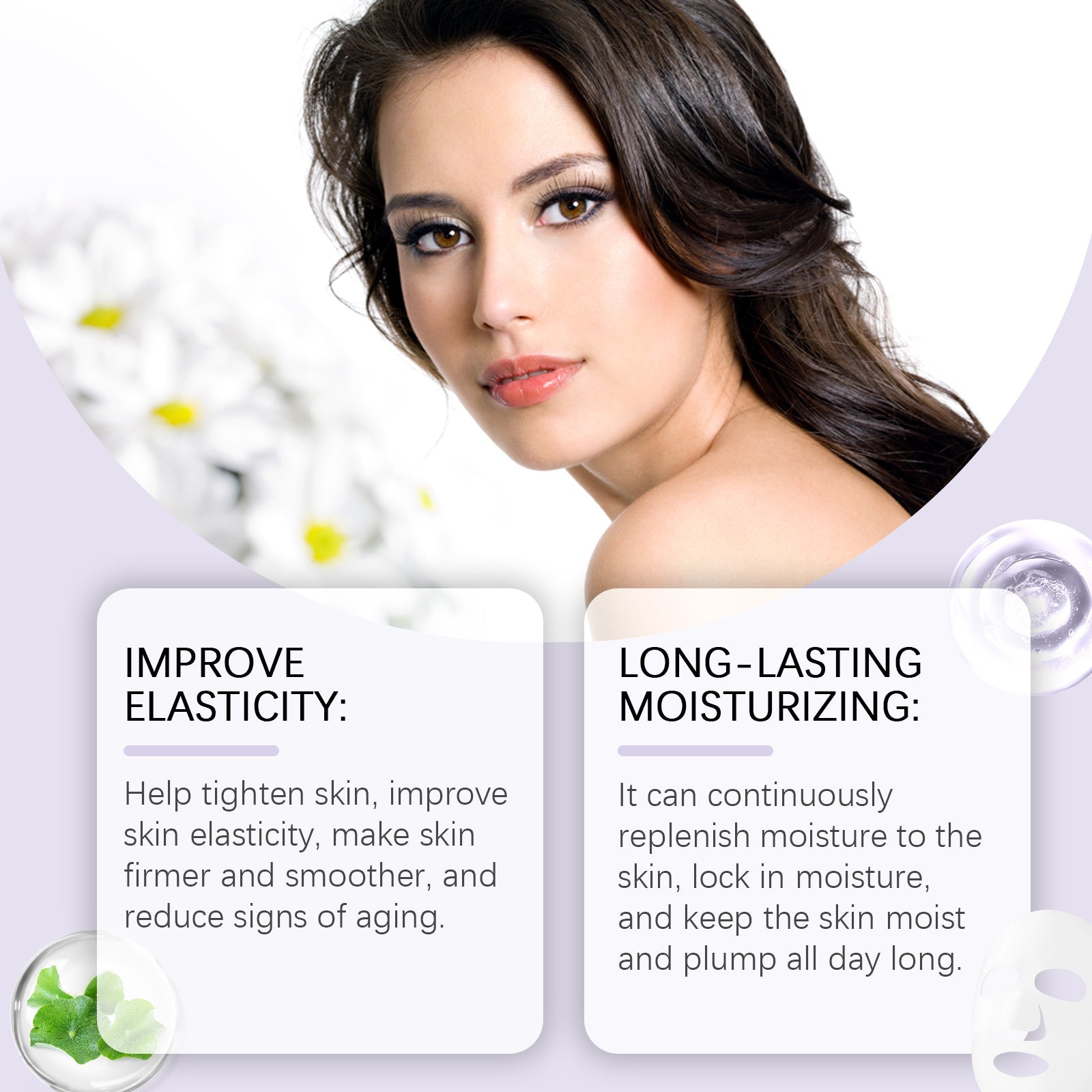 Collagen Mask Box Set, Hydrating Moisturizing Skin Care, Anti-Aging, Radiance ,4 pieces