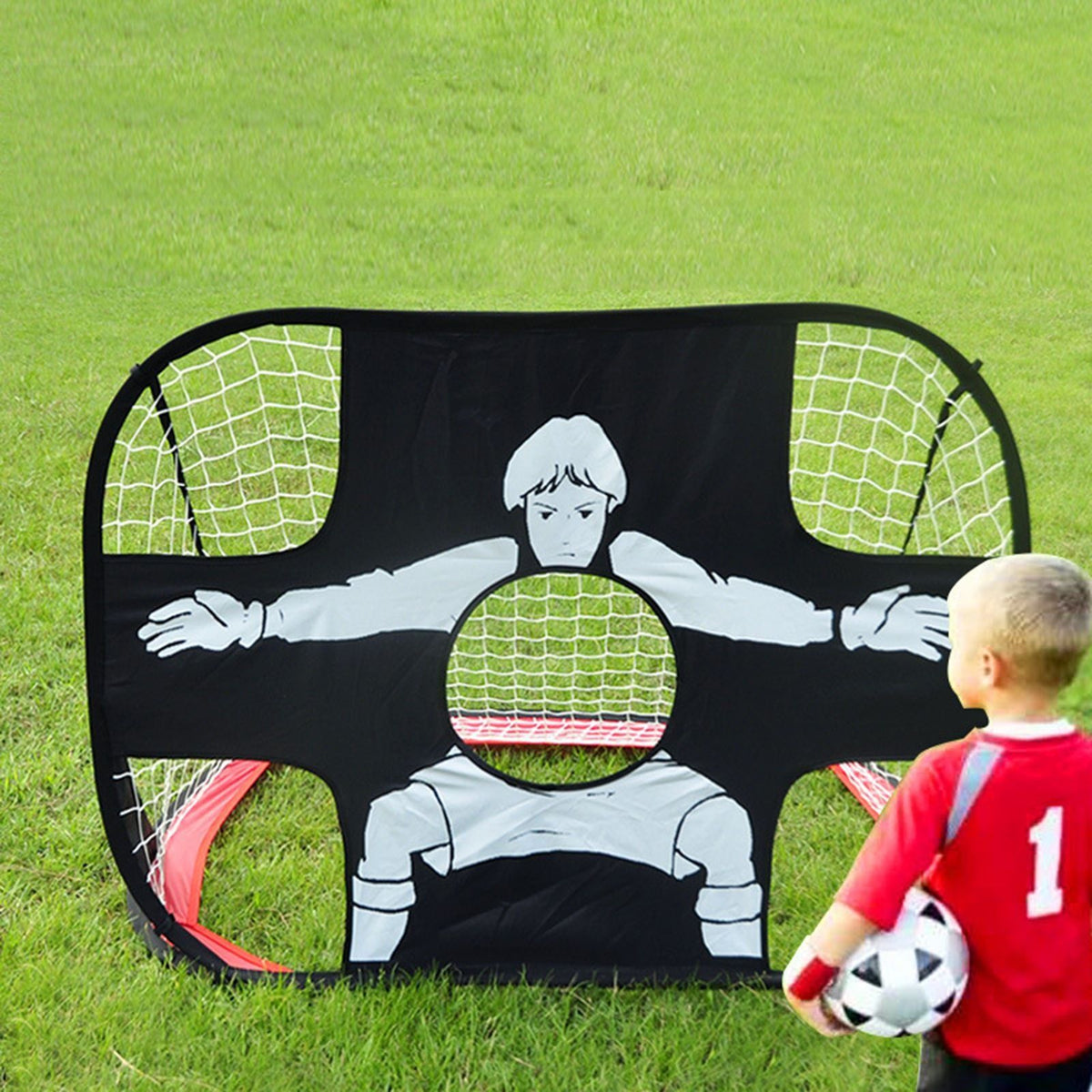 Mini Soccer Goal Portable Football Target Net With Carry Bag Outdoor Garden Game Kids Sport Toy Gift