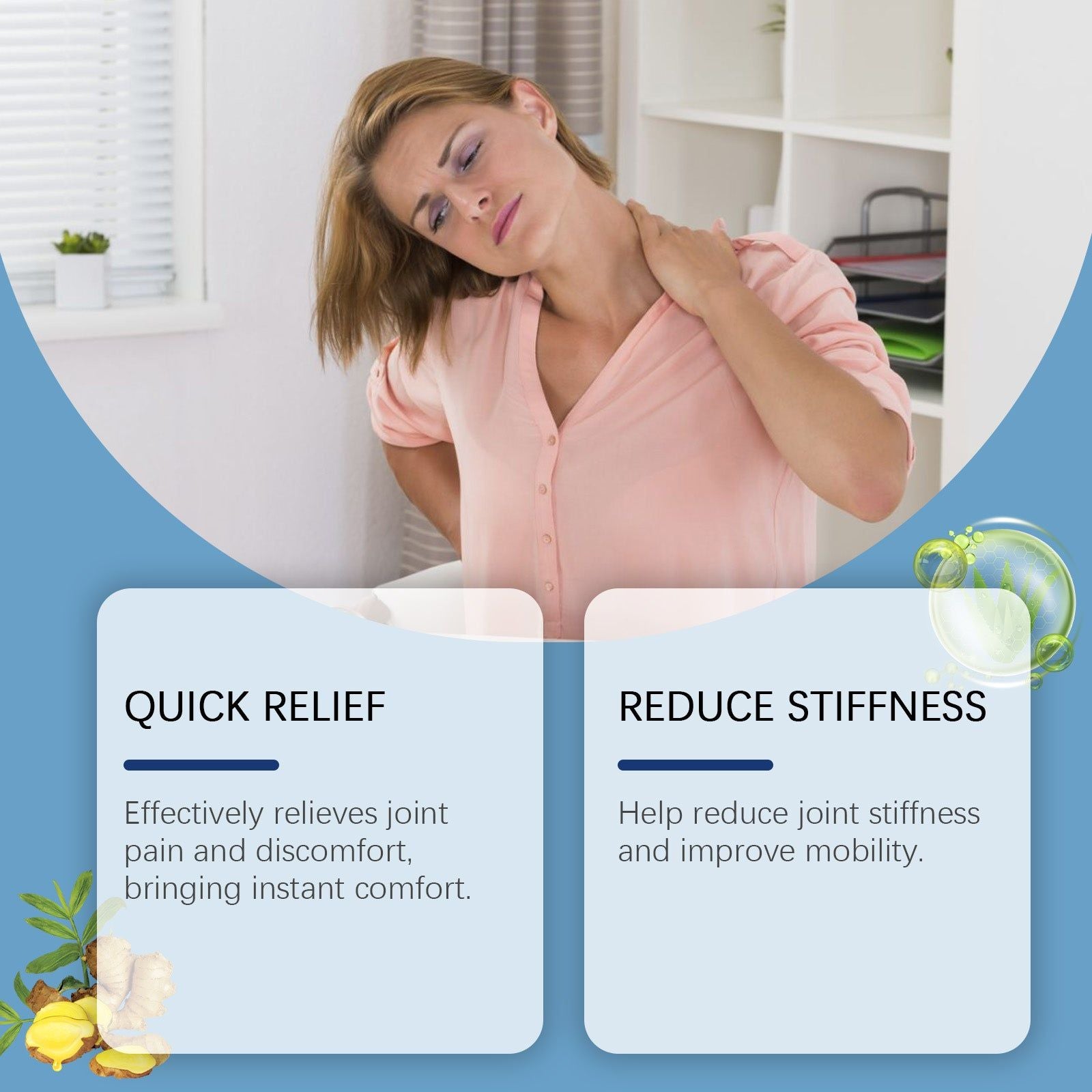 Body Care Cream for Joint Pain Relief, Moisturizing, Anti-Inflammatory, Muscle Relaxation ,55g