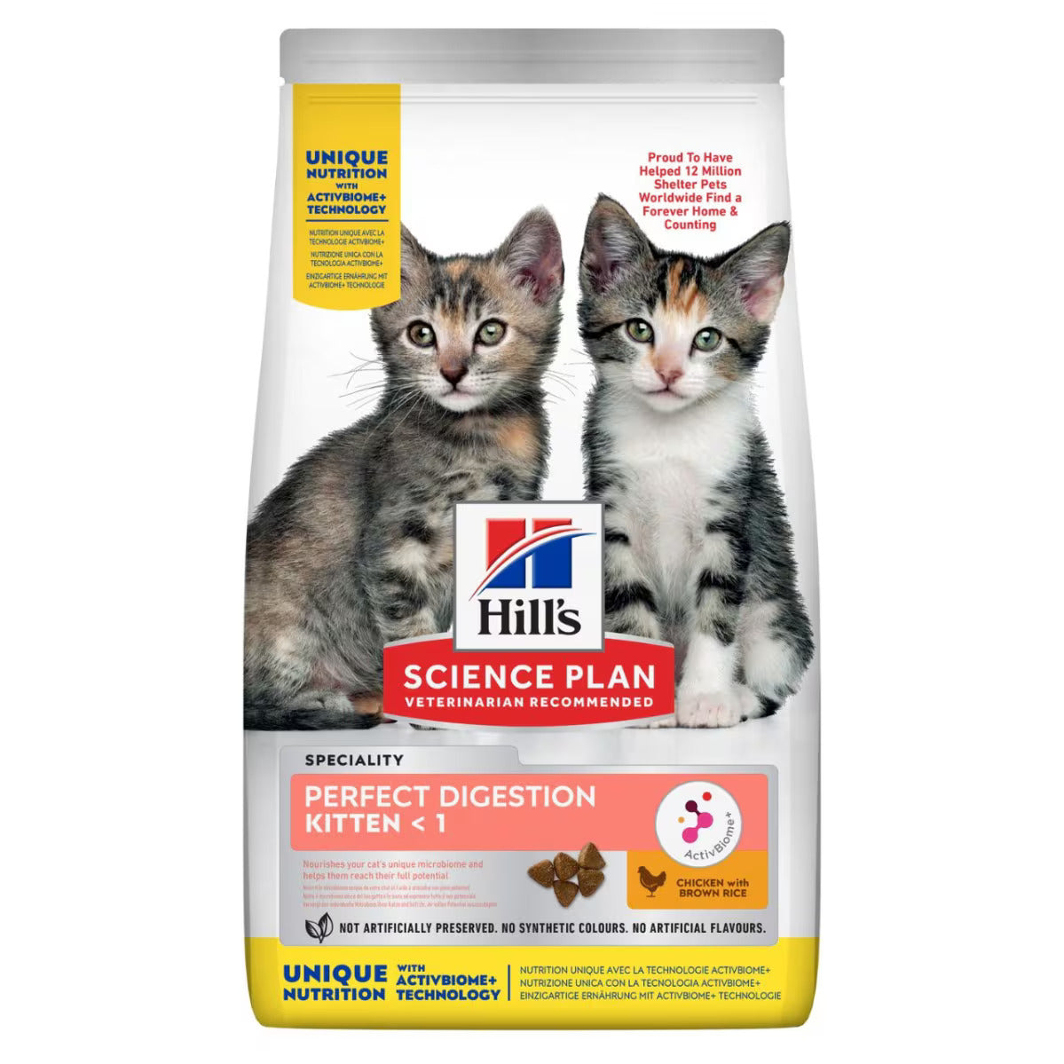 Hill's Science Plan Perfect Digestion Kitten Cat Food with Chicken & Brown Rice-1.5kg