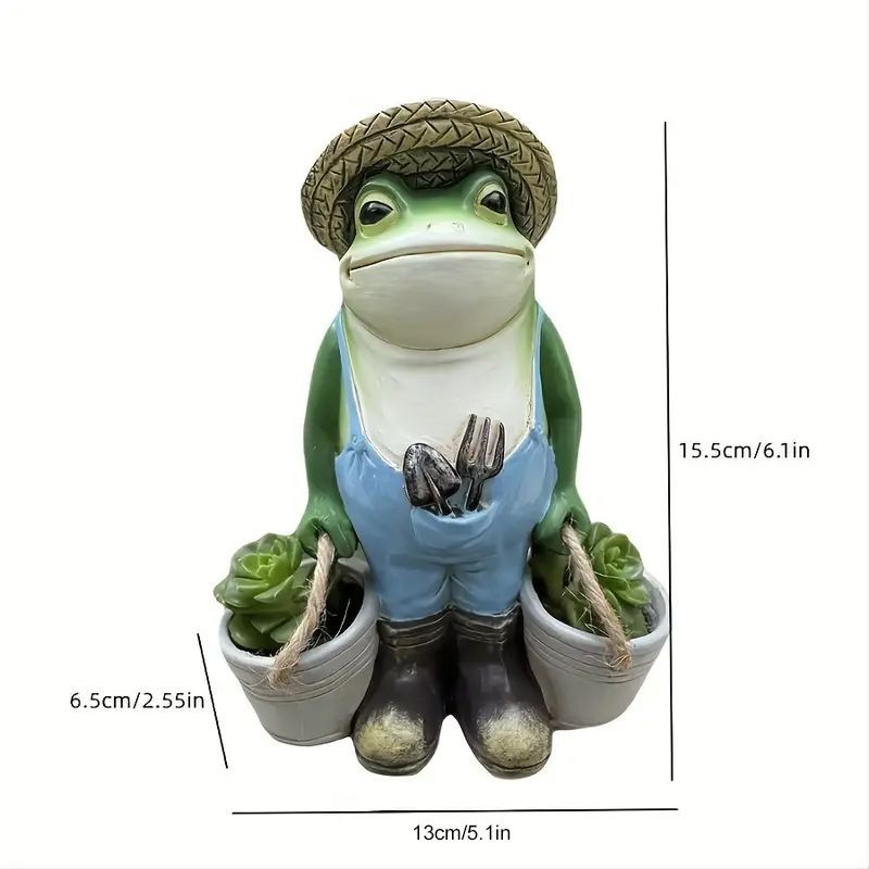 Funny Frogs Garden Statue Yard Decor Garden Animal Statue Frog Ornament