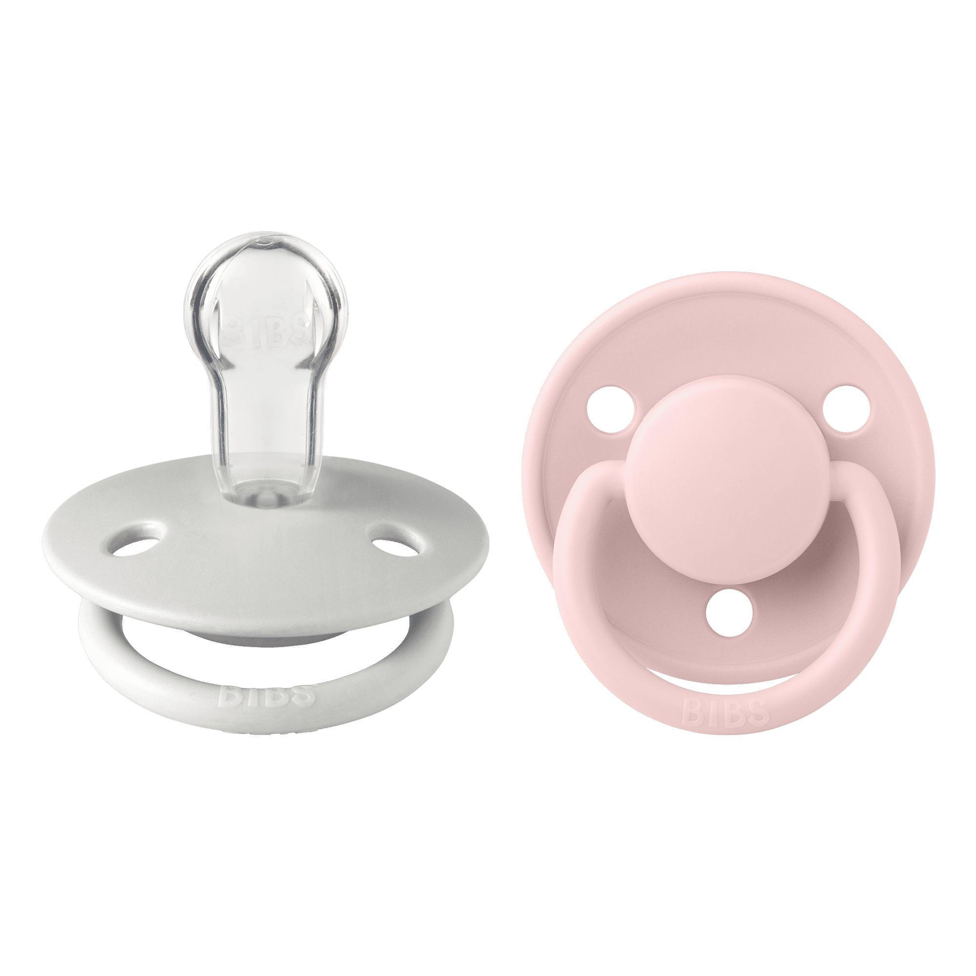 Bibs -De Lux 2 Pack Silicone Onesize- Haze/Blossom