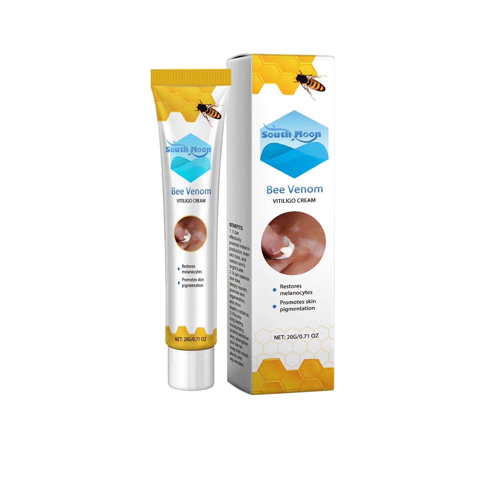 Bee Venom White Spot Cream, Even Skin Tone, Brightening, Anti-Aging, Natural Skin Care ,20g