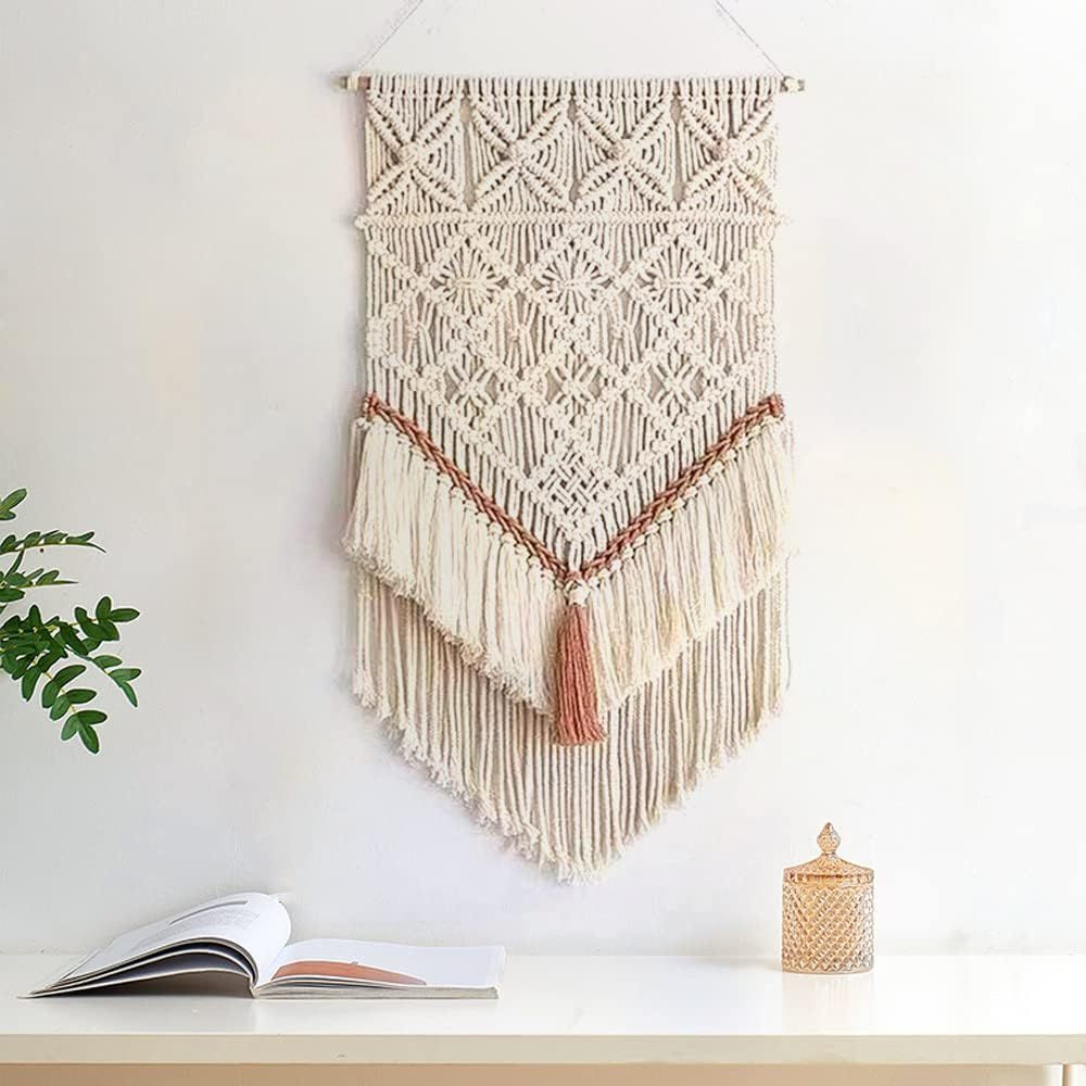 Hanging Macrame Tapestry Dream Catchers Hand Woven Tapestries Boho Wall Art Decor
