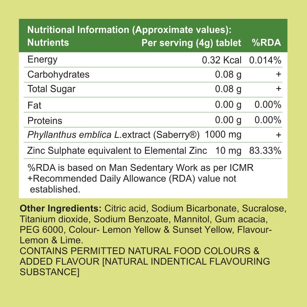 أقراص غلوتون إسكور-Z الفوارة (بنكهة الليمون والليمون الحامض) 20