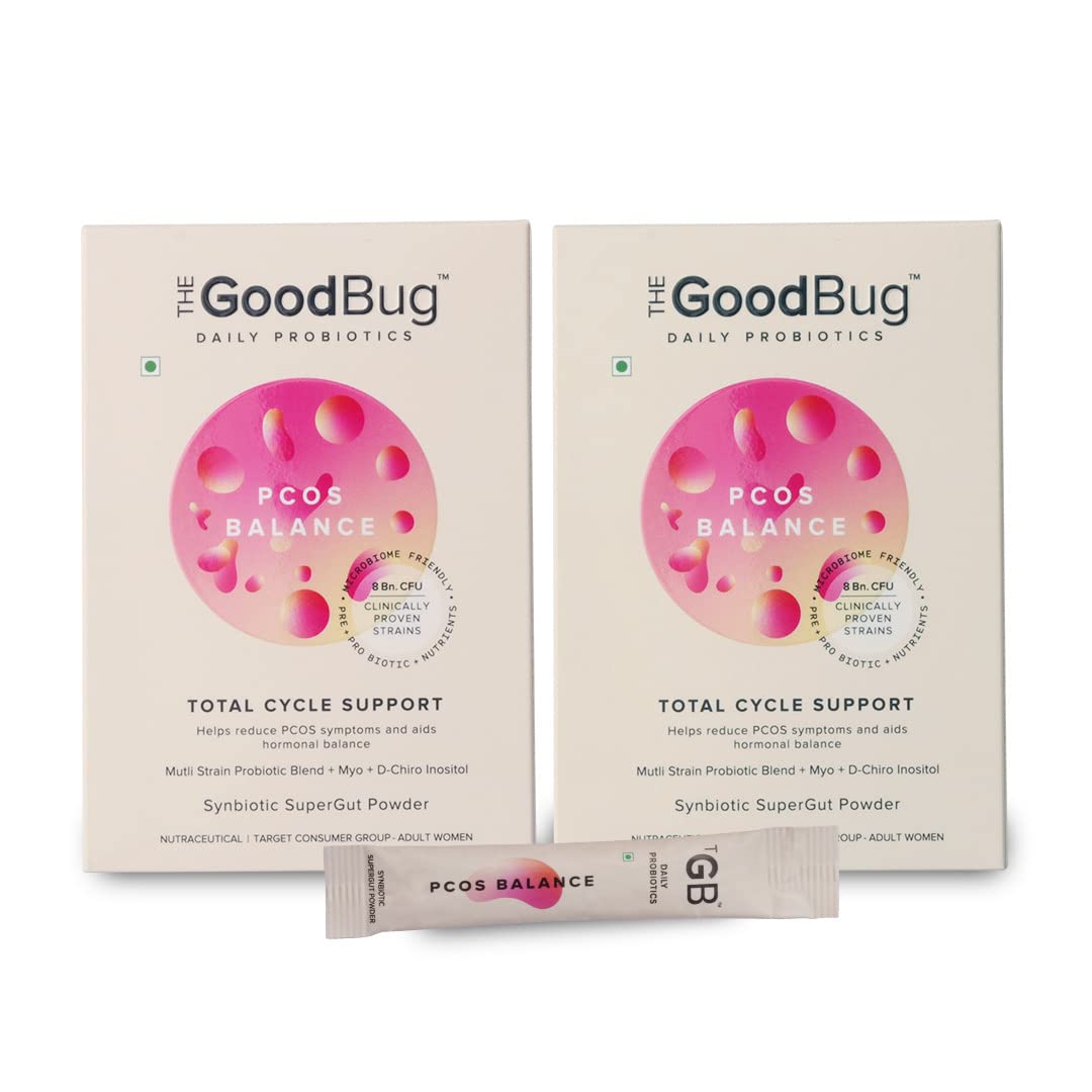 مسحوق Good Bug PCOS Balance SuperGut للنساء، عبوة تكفي لمدة 30 يومًا