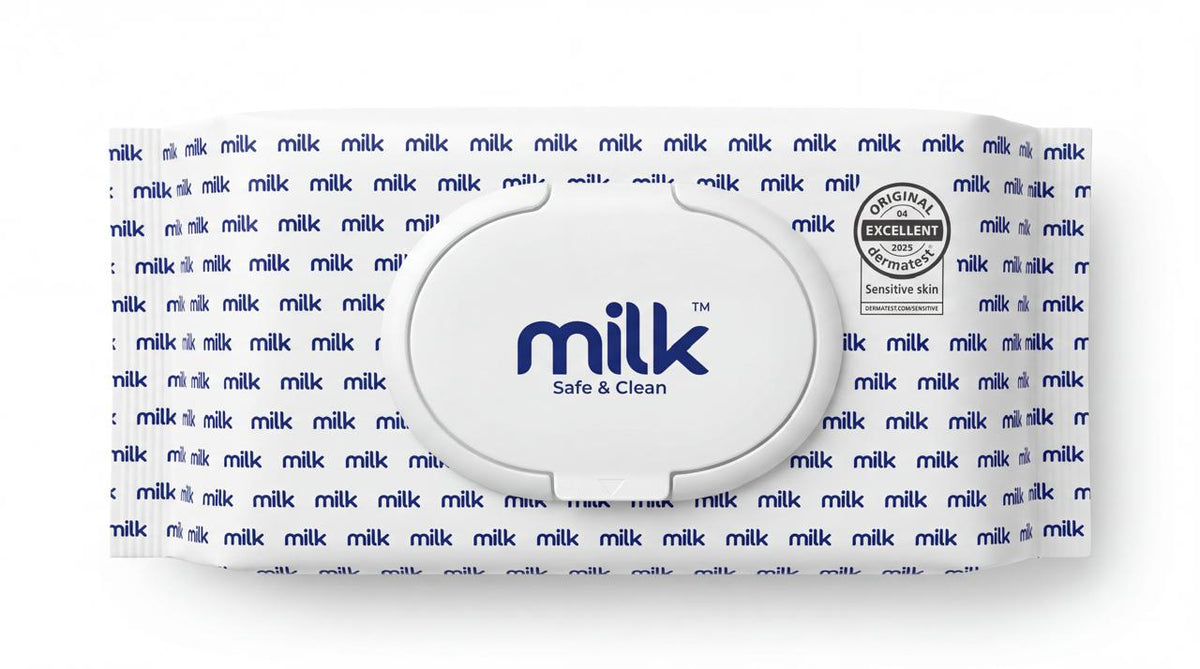 MILK™ Water Wipes – Box of 12 Packs | Safe & Clean for Sensitive Skin
