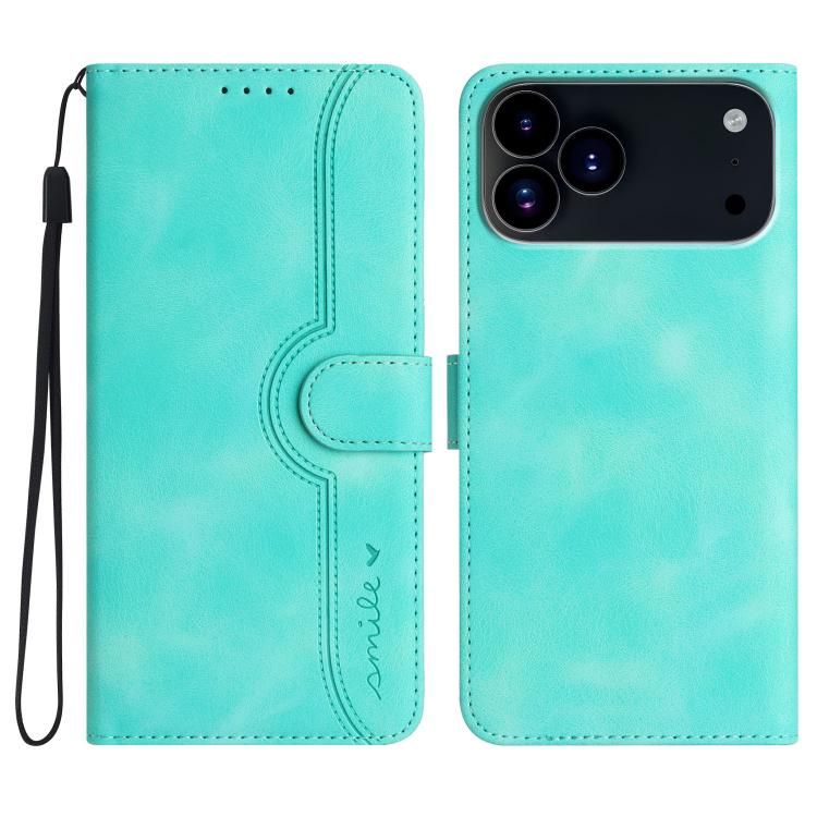 For iPhone 18 Pro Max / iPhone 17 Pro Max Heart Pattern Skin Feel Leather Phone Case
