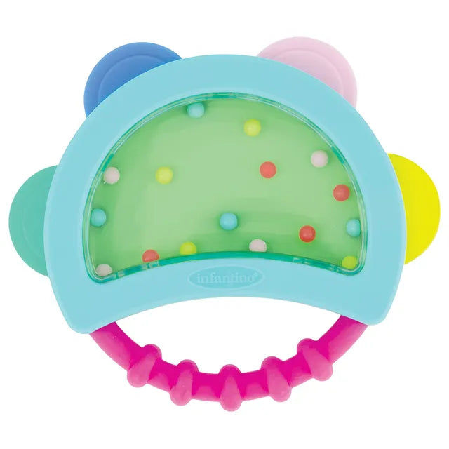 Infantino Baby's First Musical Tambourine - Sensory Teething Toy