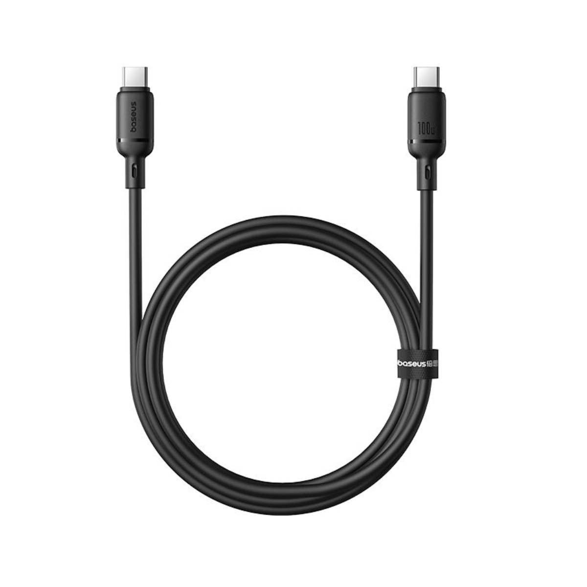 Baseus Silky Series Fast Charging Cable Type-C To Type-C 100W, Black