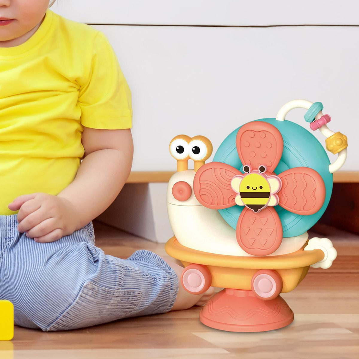 Suction Cup Toys Gyro Toy Montessori Toy Bath Toys Sensory Toys for 1 2 Year Old Toddlers