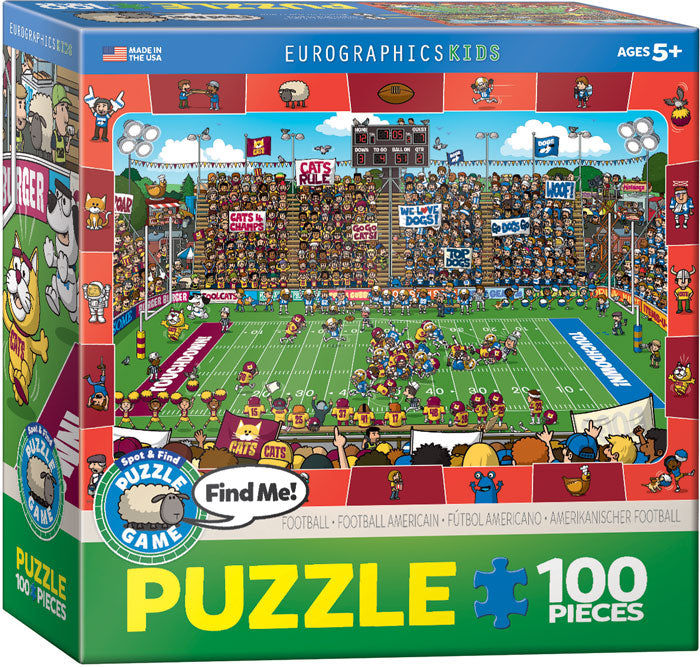 Spot & Find Football 100-Piece Puzzle