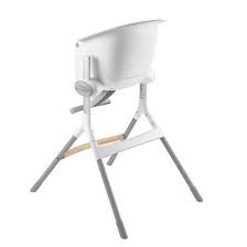 Beaba Highchair Up & Down Grey White