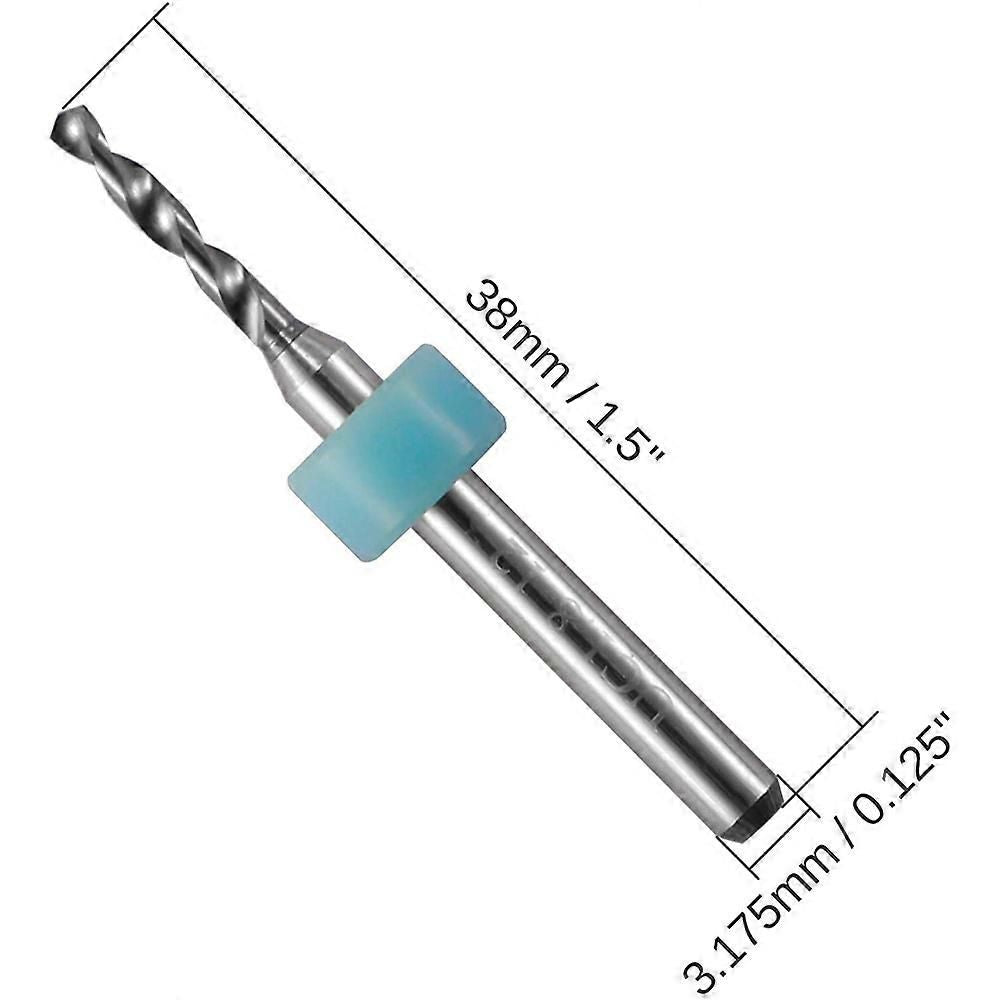 30Pcs PCB Drill Bits Set, 0.1mm-3.0mm,1/8Inch Shank Spiral Flute Bits