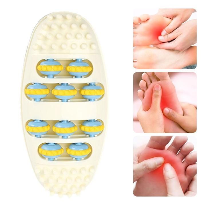Roller Wheel Feet Massager Acupuncture Point Massage Therapy Roller Foot Care