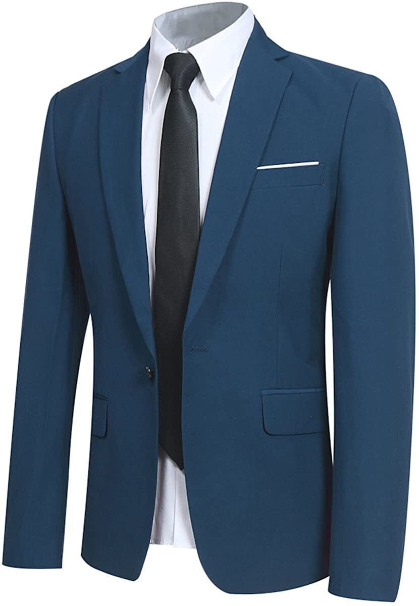 Blue Tuxedo Suit For men Wedding Coat pant 3 Piece Partywear Office Formal wear