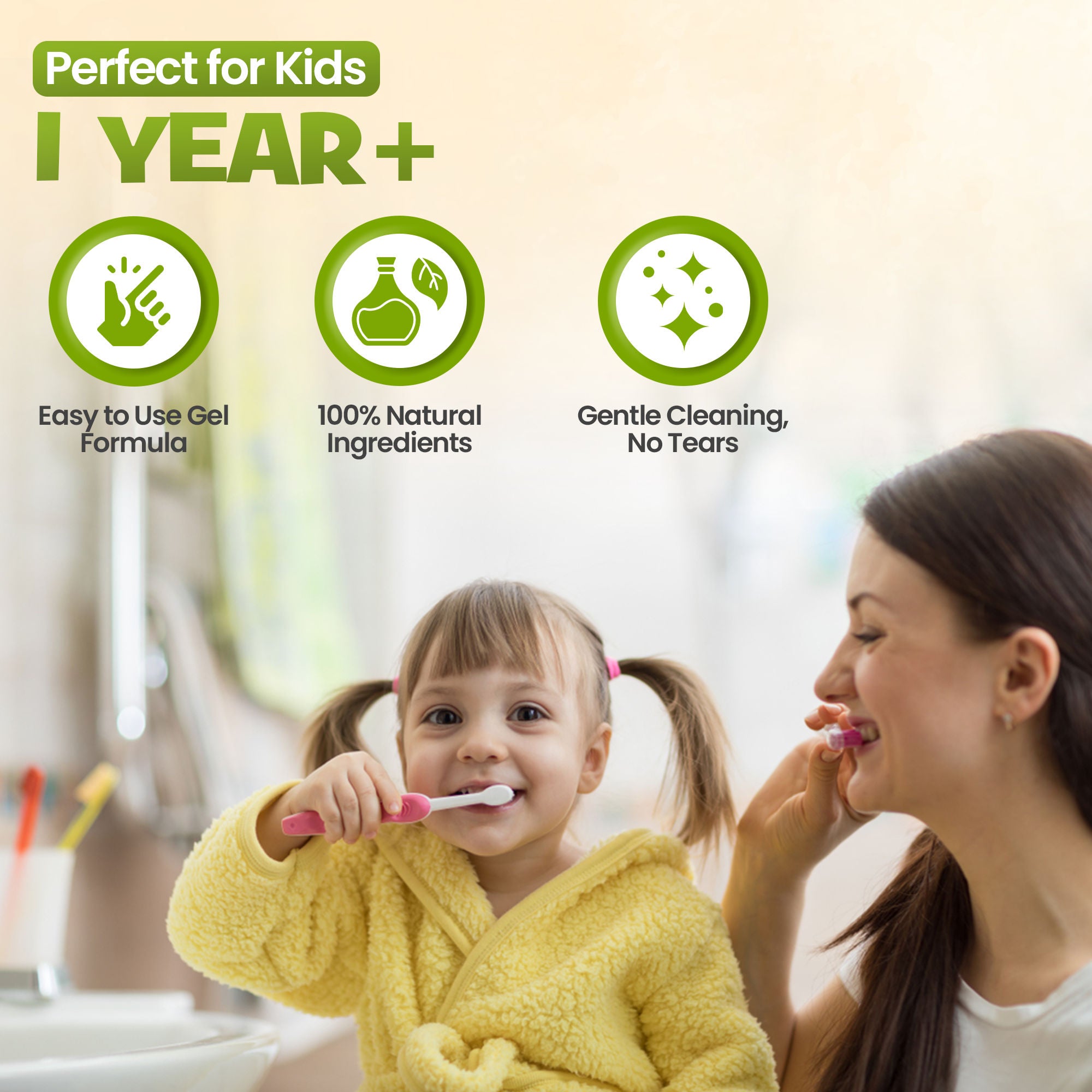 ENFANT Organic Plus Gentle Baby Toothpaste Gel (1 year+)