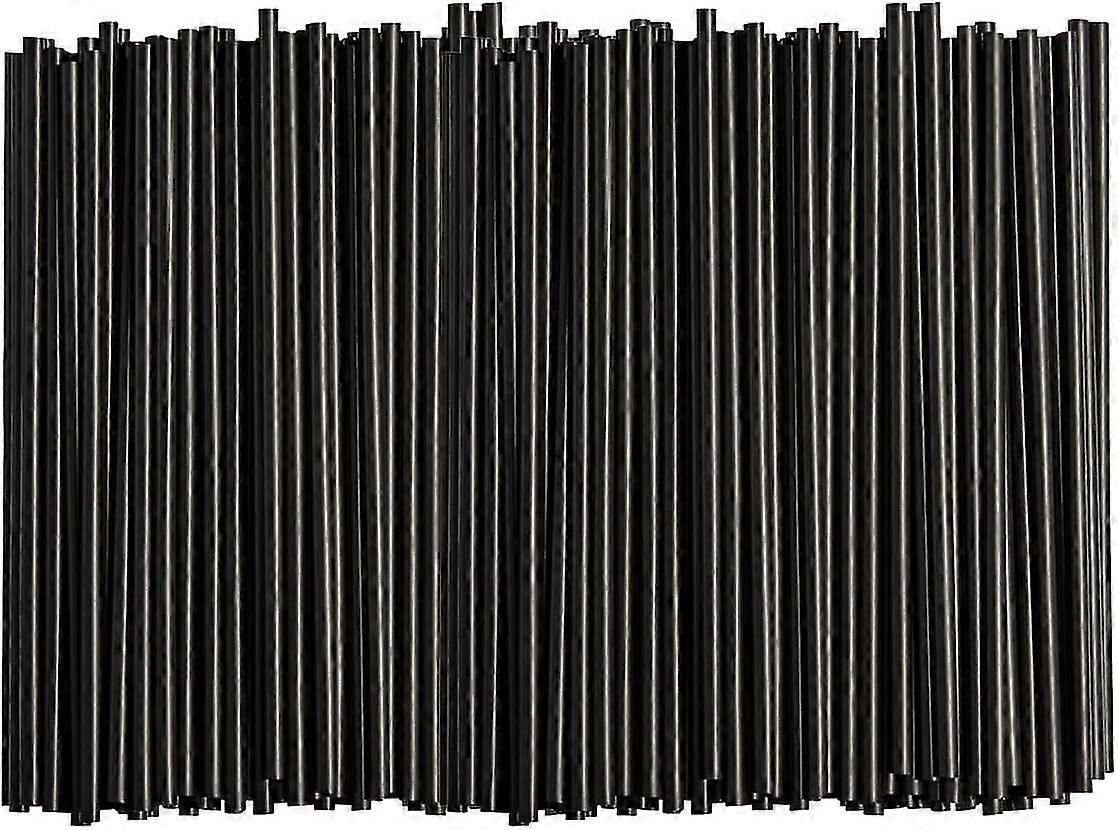 [500 Pack] Disposable Plastic Drinking Straws - 10" High - Black zxin