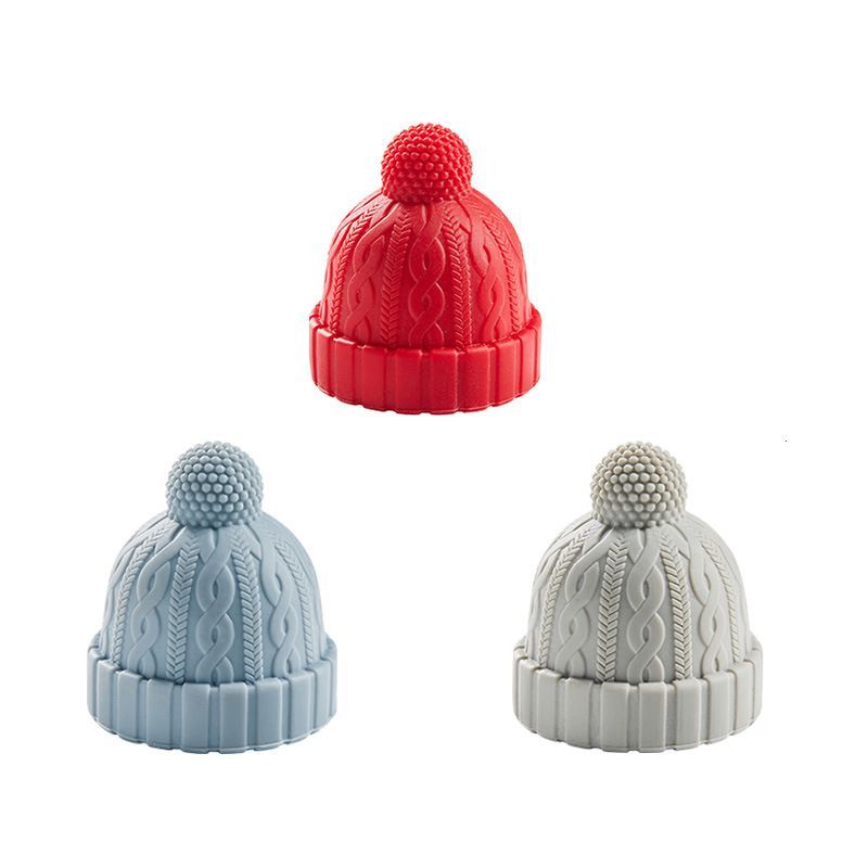 3pcs Silicone Bottle Stopper Beanie Cap Decorative Bottle Plug Cork Replacement For Wine Beverage