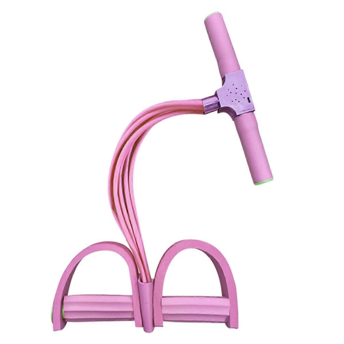 Multifunctional Tension Rope,Yoga Pedal Puller Resistance Band pink