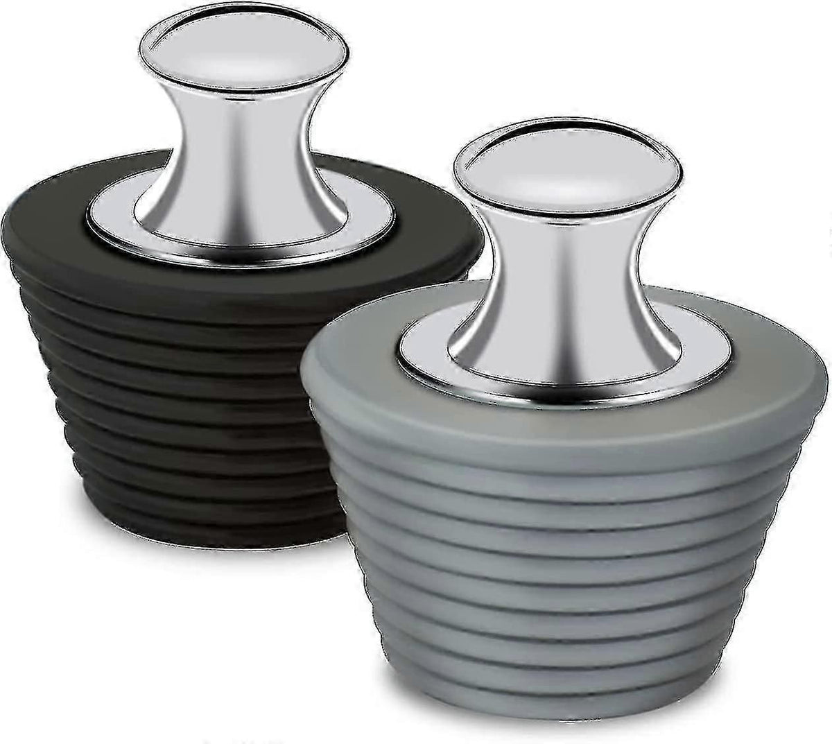 2 Pack Bathtub Drain Stopper With Silicone and Stainless Steel