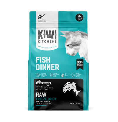 Kiwi Kitchens Raw Freeze Dried Fish Dinner Dry Cat Food-225g