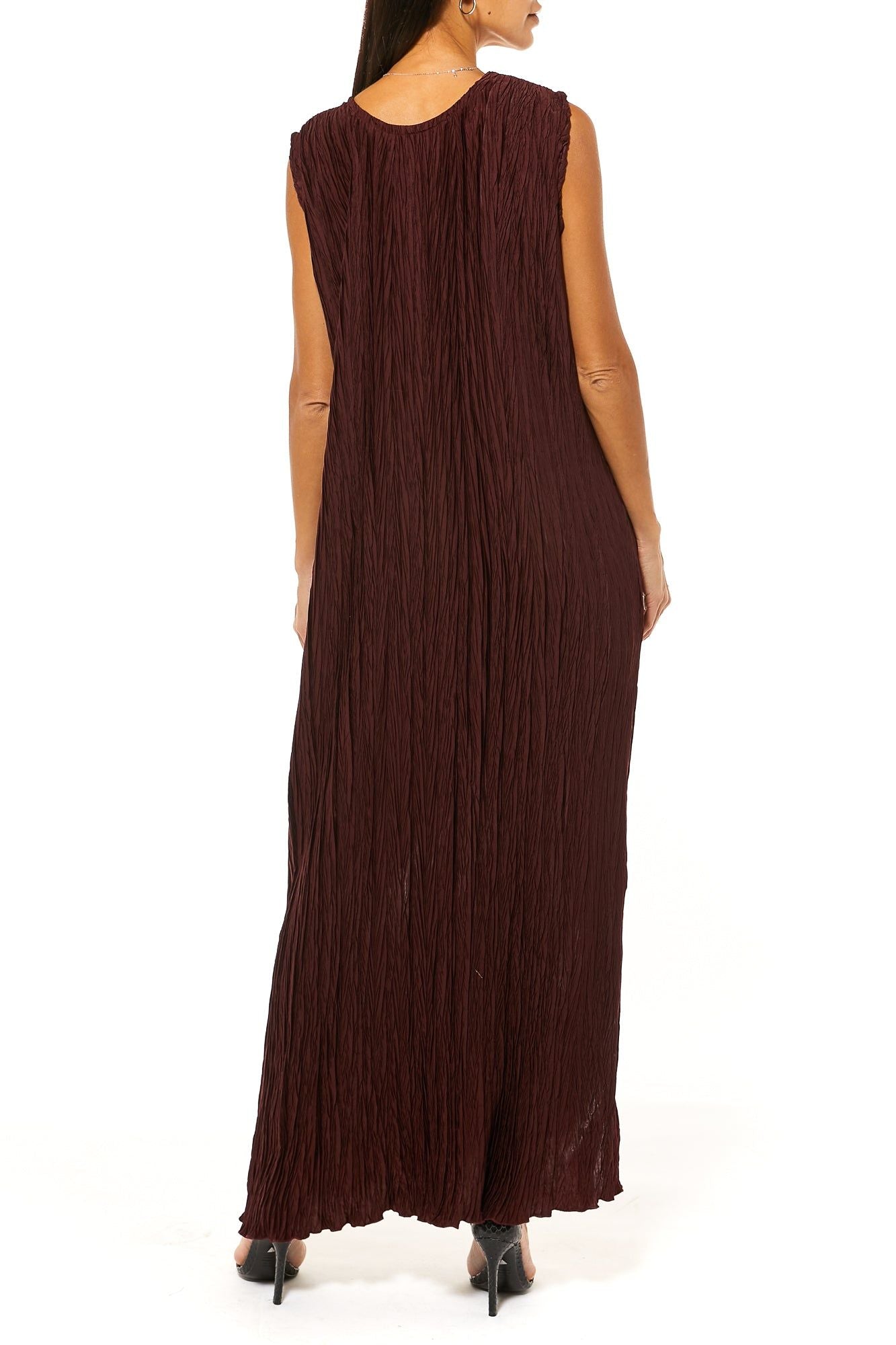 MOiSTREET Brown Harir Maqsood Under Dress