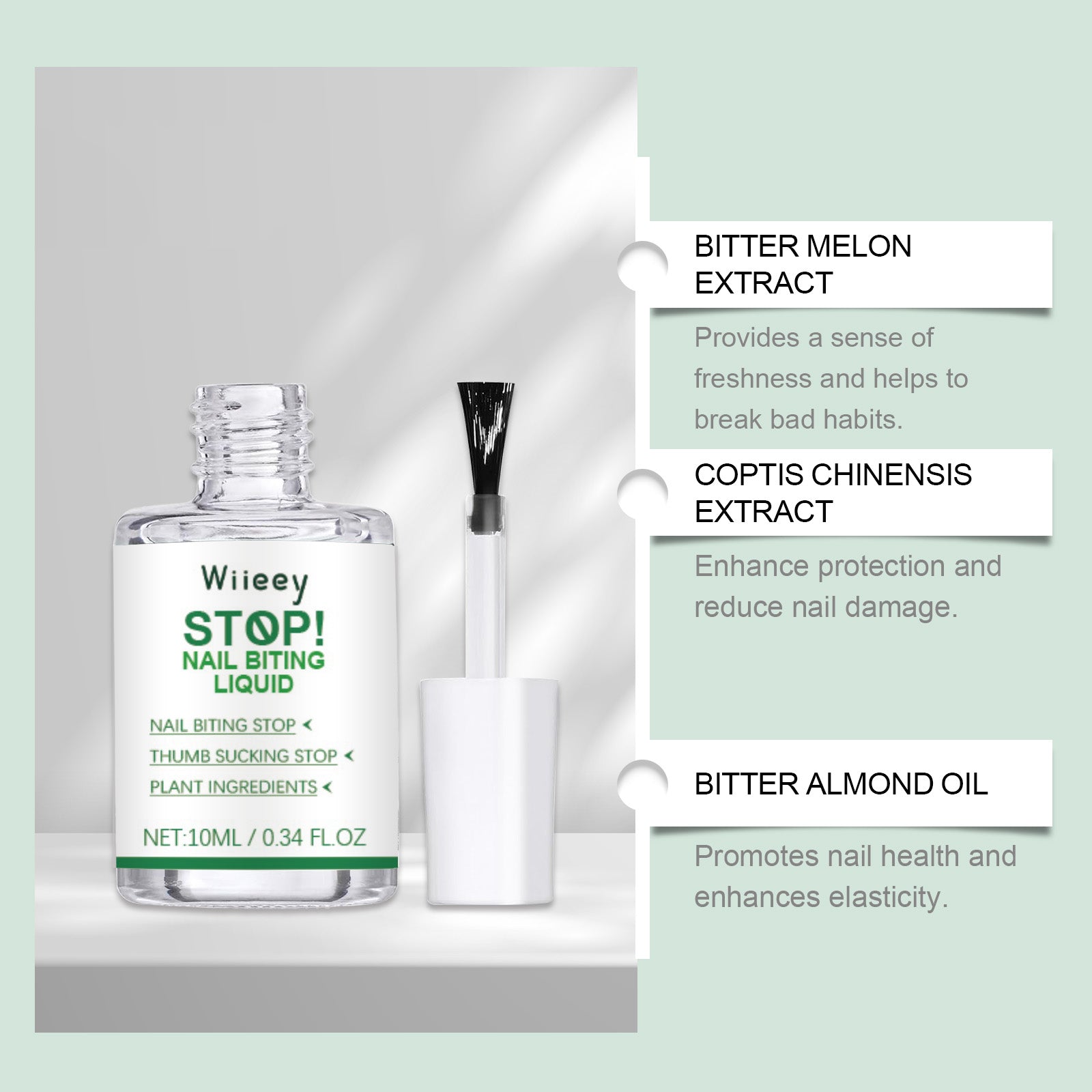 Anti-Biting Nail Care Bitter Lotion for Kids, Gentle, Natural, Nail Protection ,10ml/box