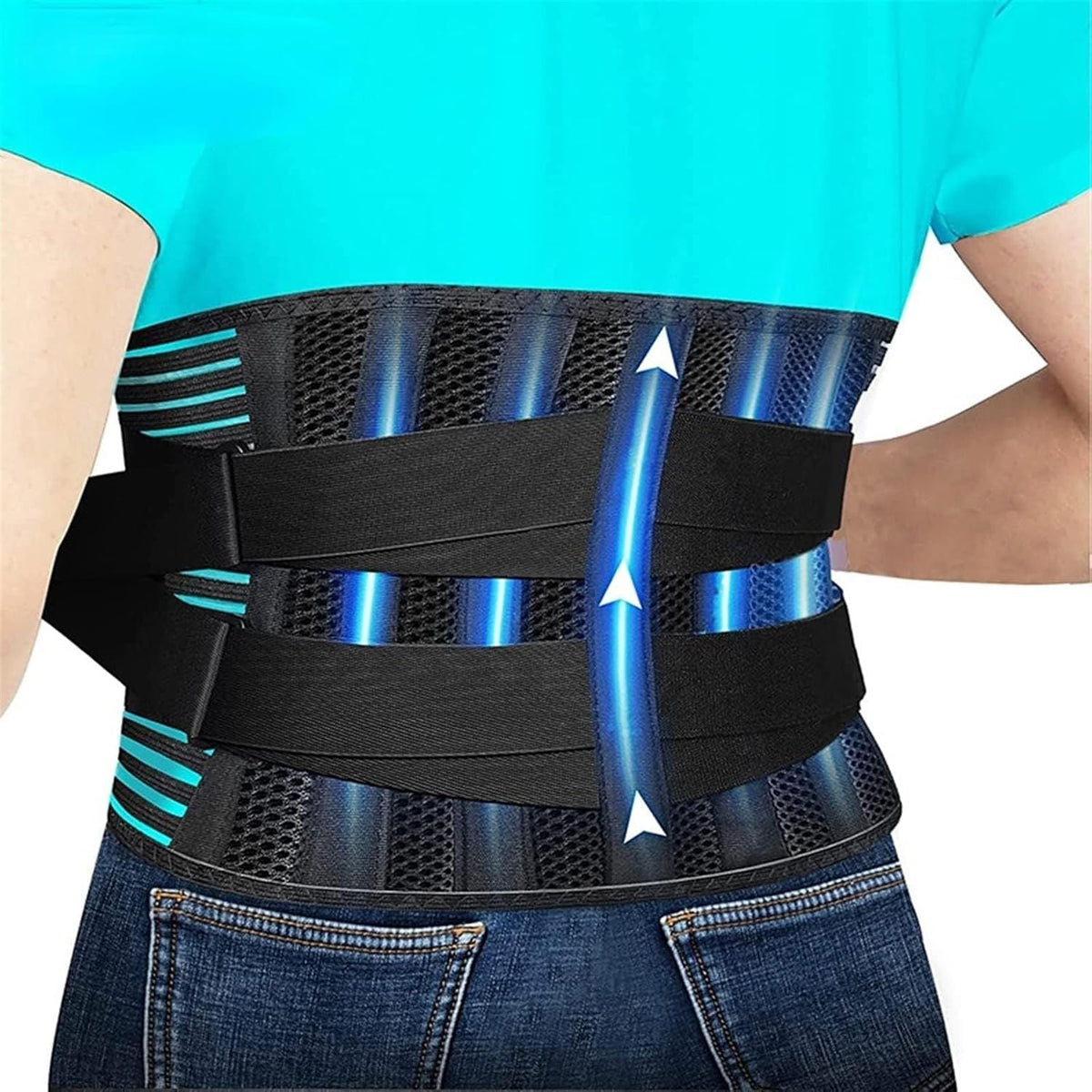 Lumbar Support Belt Waist Brace for Men Women Lower Back Pain Relief