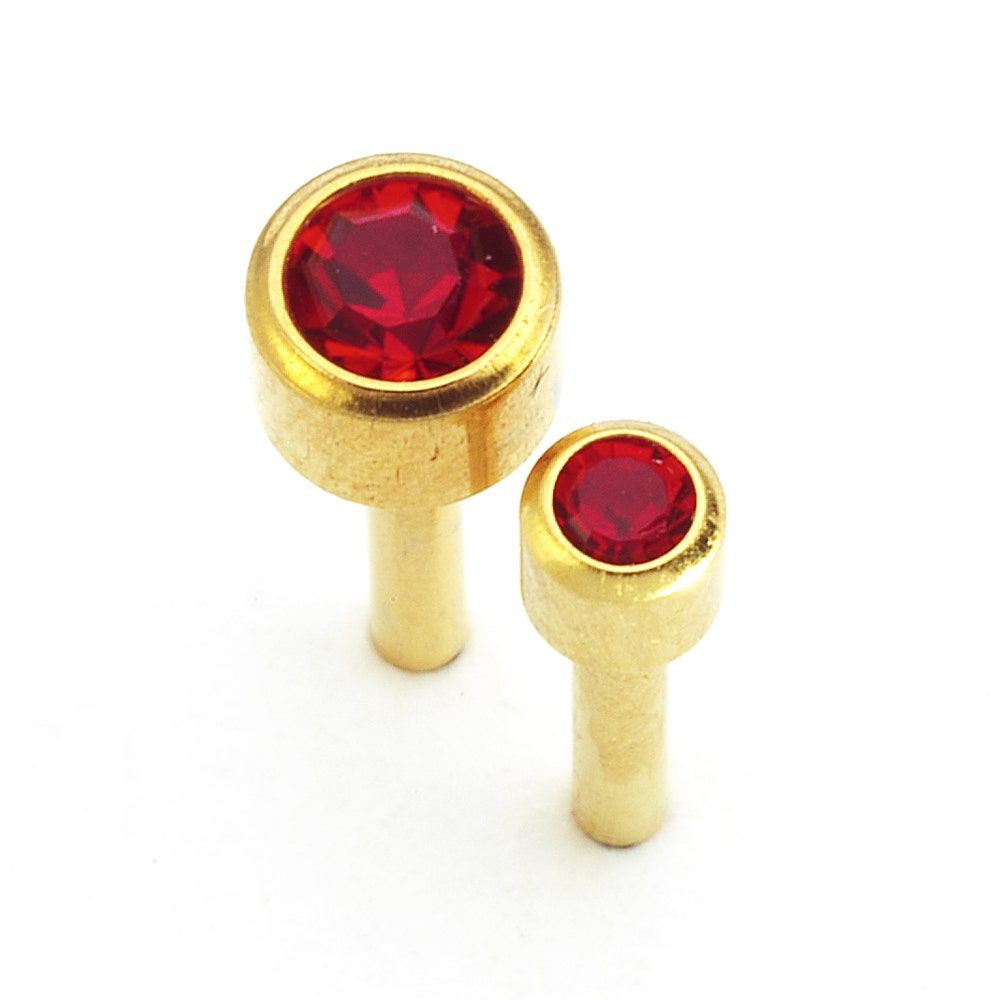 Caflon Singles Birthstone, Ruby Gold Plated Earring