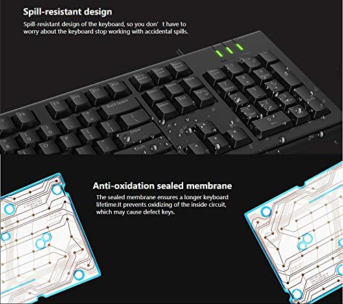 RAPOO 19212-NK1800 WIRED KEYBOARD