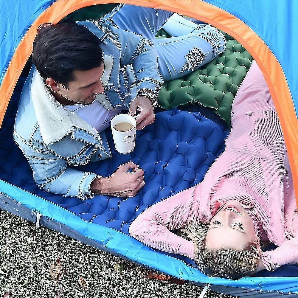 Ultralight Sleeping Pad Built-in Pillow, Inflatable Camping Mattress