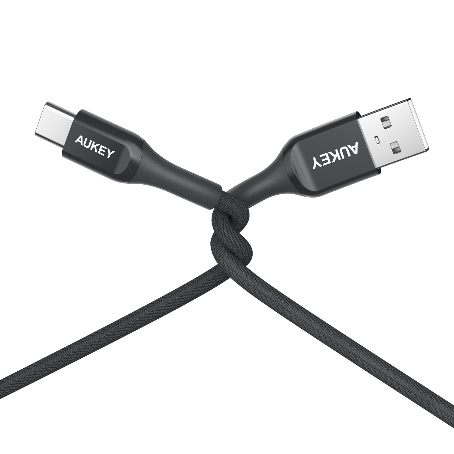 Aukey CB-AKC2 USB A-C Quick Charge 3.0 Kevlar Cable - 2m, Black