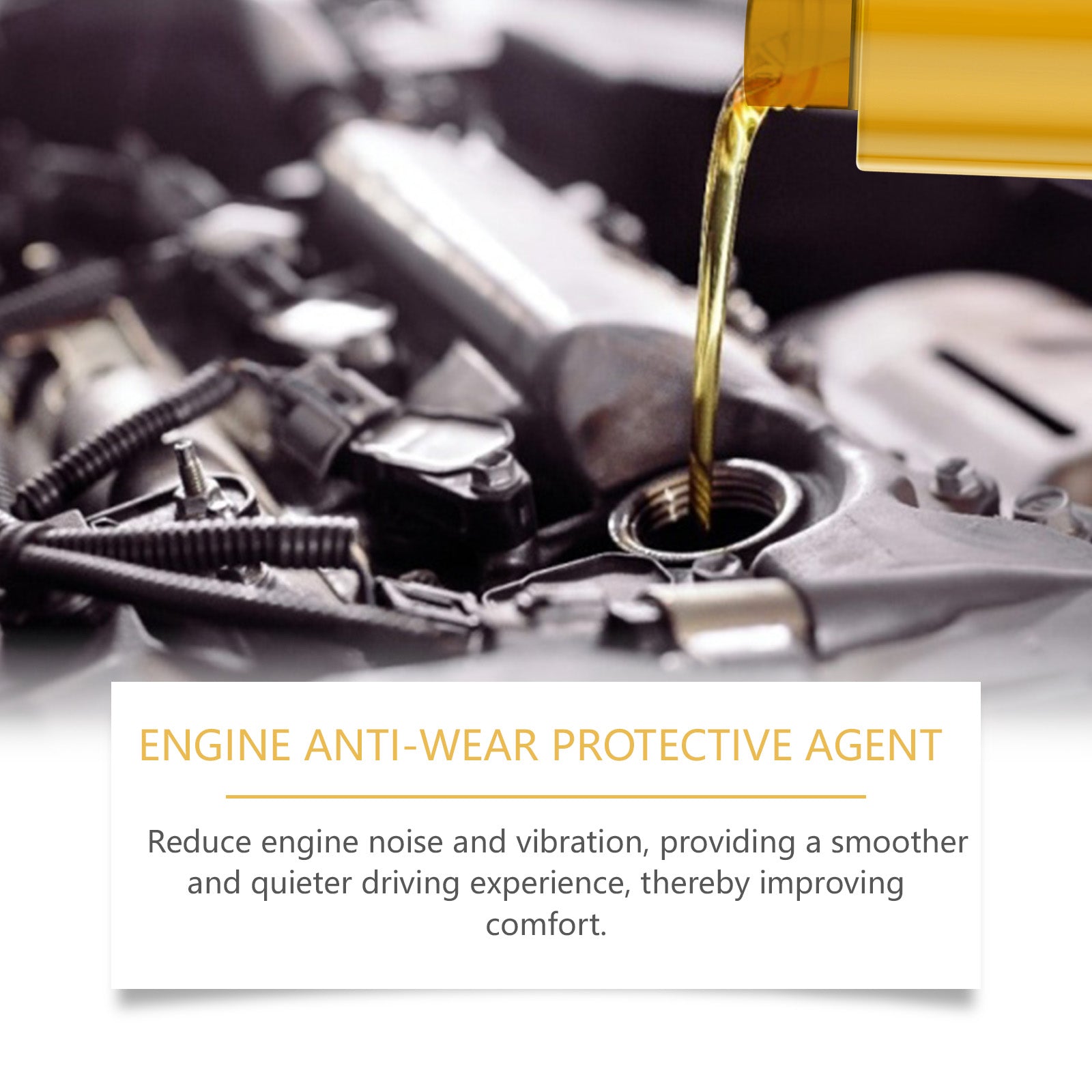 Car Care Engine Anti-Wear Protectant, Reduce Friction, Extend Engine Life ,100ml